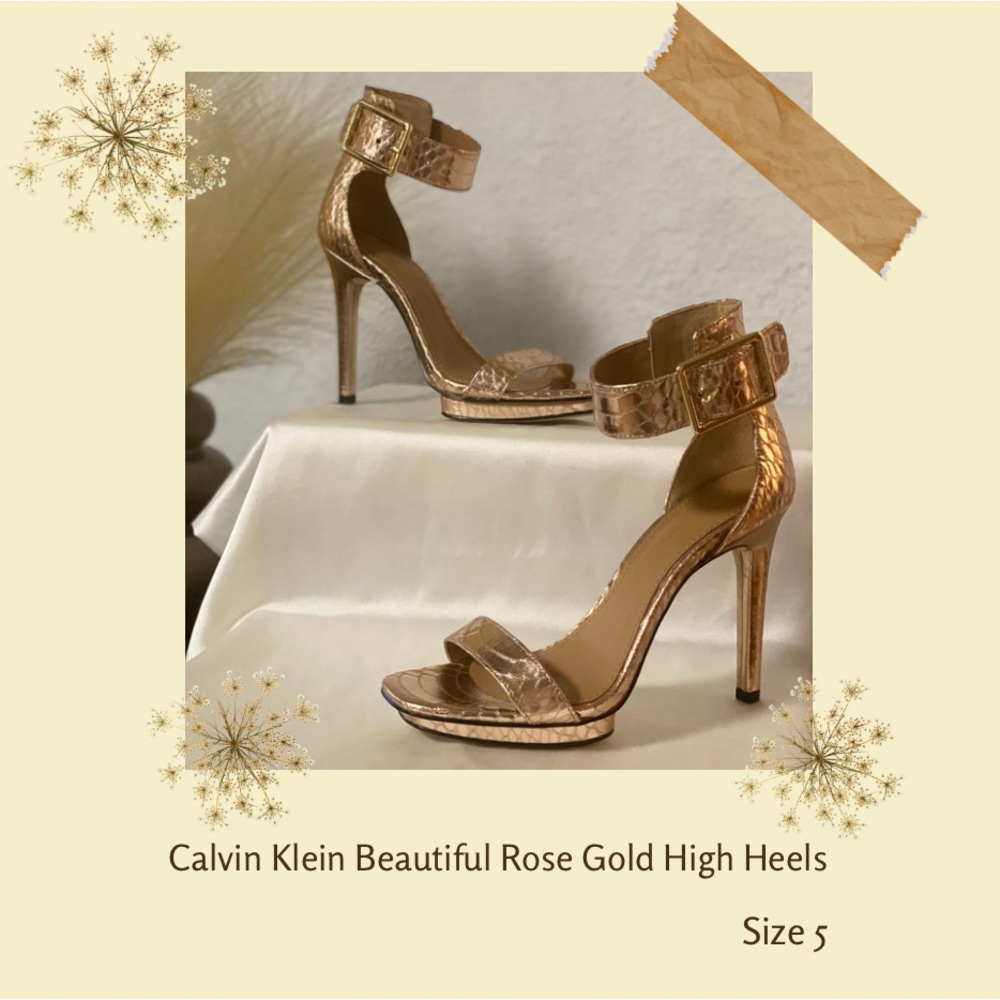 Calvin Klein Beautiful Rose Gold High Heels